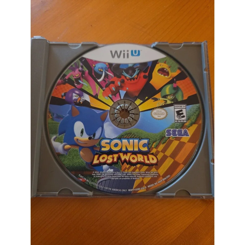Sonic Lost World Nintendo Wii U 2013 Disc Only